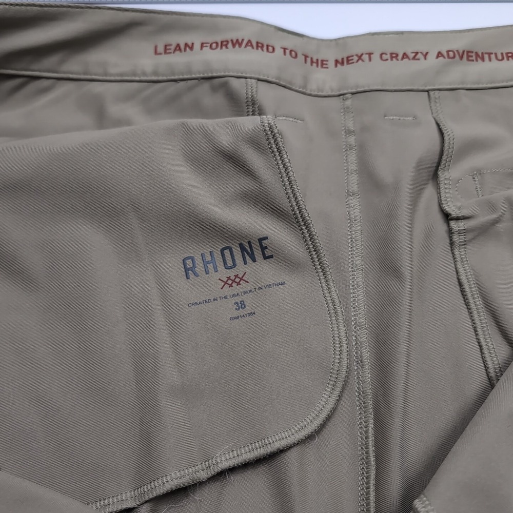 Rhone Commuter Shorts Mens 38x9Tan Stretch Performance Golf Chino Casual - Picture 5 of 10